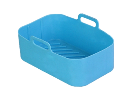 Cesta De Silicona Para Freidora - Práctica Y Resistente - Azul JEIIBRZUI