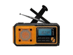 Radio solar GOKOCO con dinamo, función de emergencia, linterna y características de supervivencia.