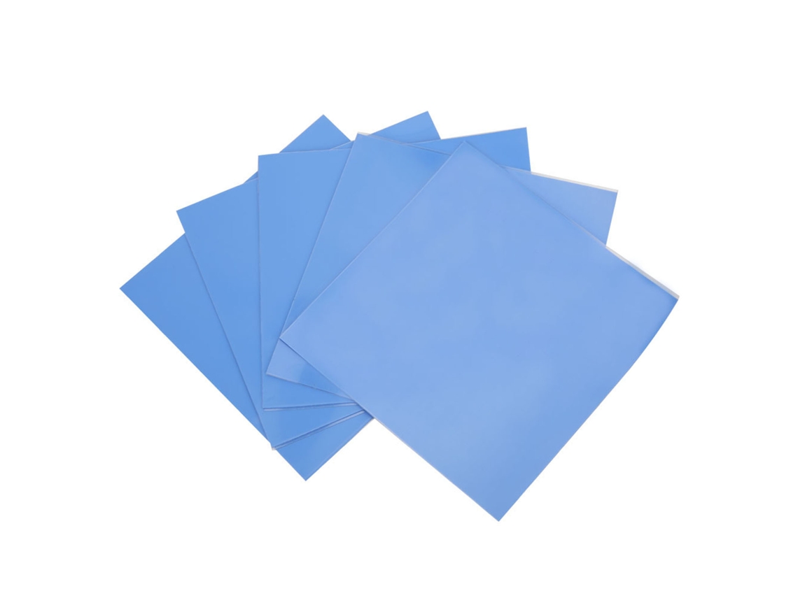 5 Piezas Almohadilla Térmica De Silicona 100x100x0.5mm 1.5w/mk Para Cpu Gpu Hoja Conductora De Calor