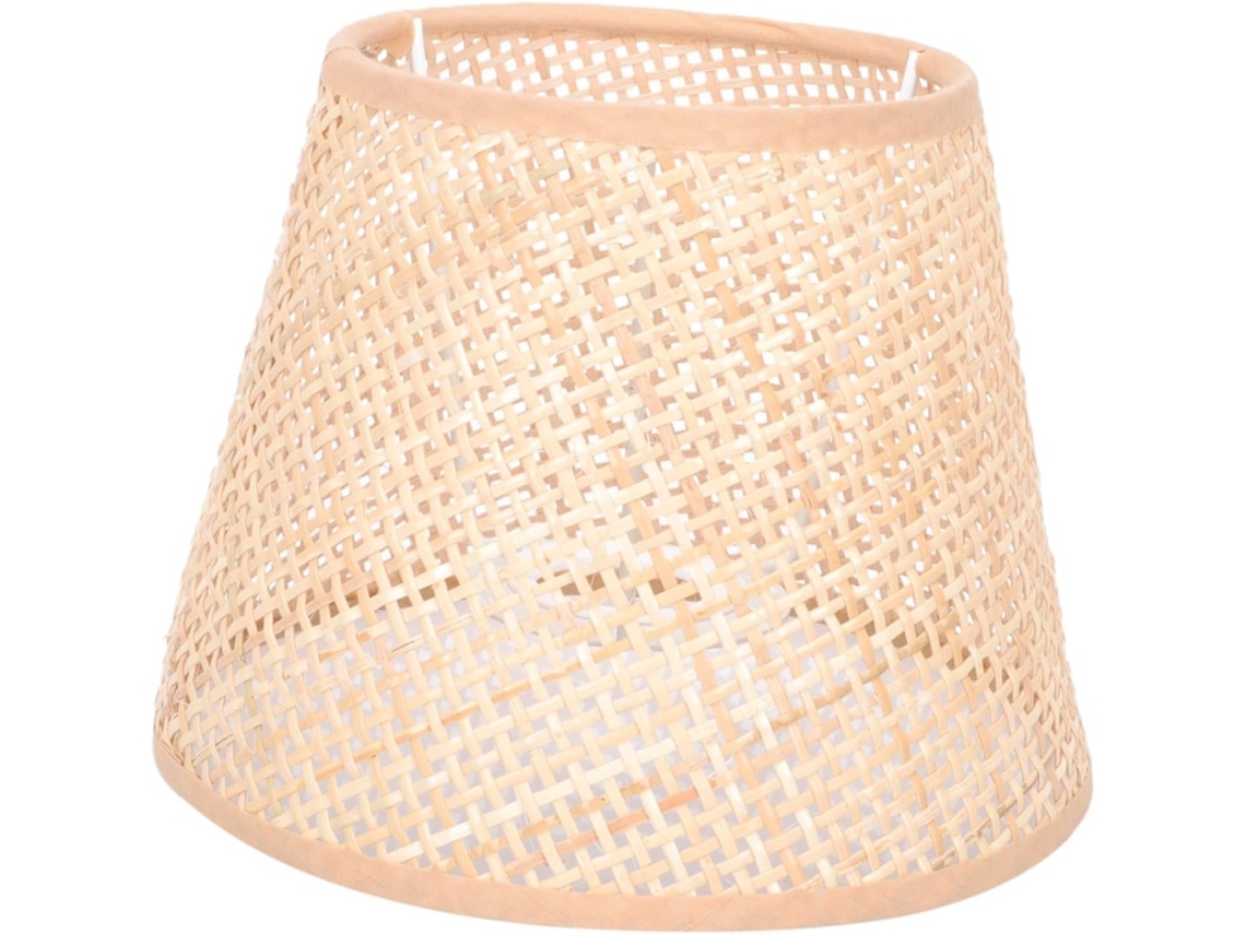 Lámpara De Mesa De Ratán Tejida A Mano, Con Luz Natural De Junco Sencilla Y Protectora.