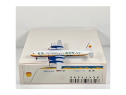Modelo De Avión De Aleación Fundida A Presión Caribbean Aviation Il-18 Cu-t1532 A Escala 1/400