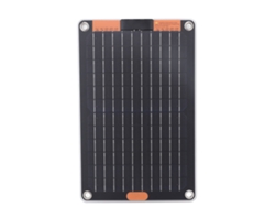 Panel solar portátil de silicio monocristalino de 15 W, 5 V y 2 A para teléfono móvil y tableta.