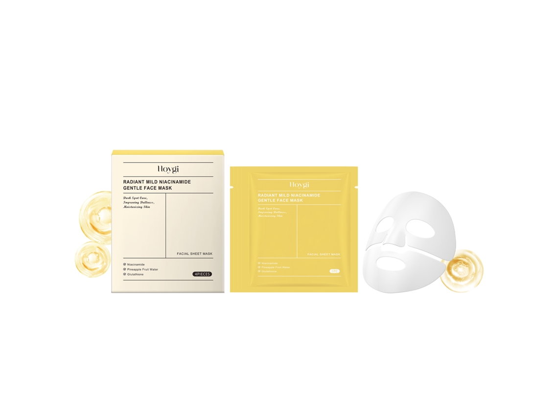 Mascarilla facial hidratante profunda con niacinamida (envasada)