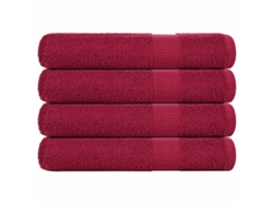 Toalla Lovely Home Sauna Uds Burdeos Rojo (80x200)