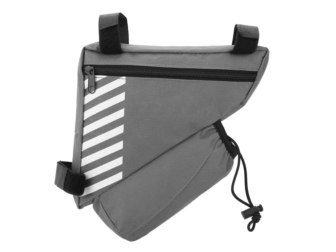 Bolsa De Garrafas De Água Para Bicicleta Triangular, Instalação De Tubo Frontal, Aplica-se A Suportes, Mochilas, Acessórios (cinza)