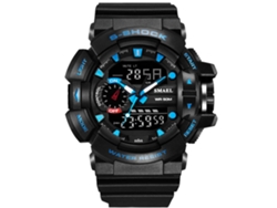 Reloj Deportivo Redondo Analógico-digital Multifuncional Para Hombre, Antialérgico Y Resistente Al Agua.