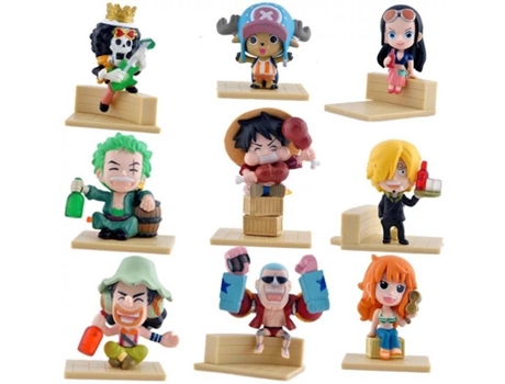 Set de Figuras OEM One Piece Luffy Chopper Zoro (9 unidades - 6 cm)