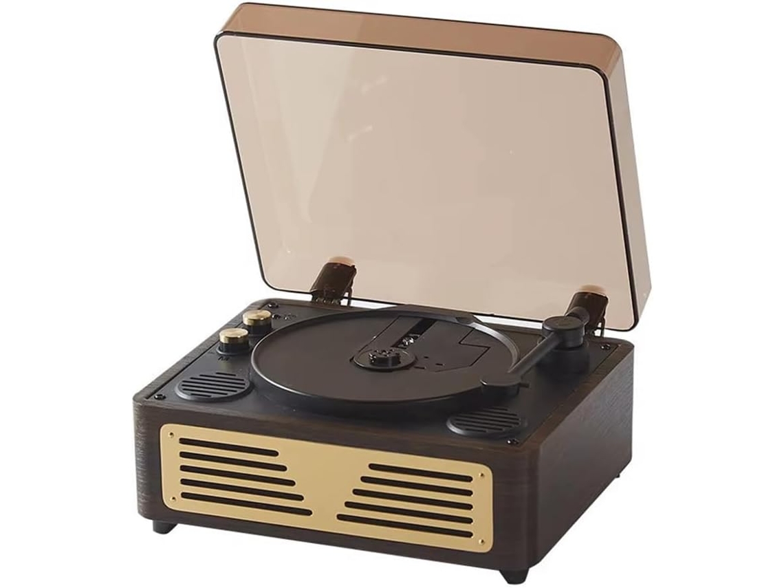 Reproductor De Cd Retro Bluetooth 5.0 Audio Estéreo Hifi Altavoz Portátil De Mesa Para El Hogar A