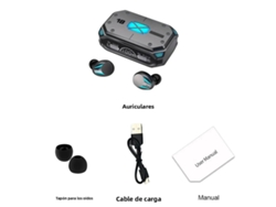 (d) Auriculares Estéreo Bluetooth M41, Pantalla Táctil, Altavoz Inalámbrico De Carga Magnética