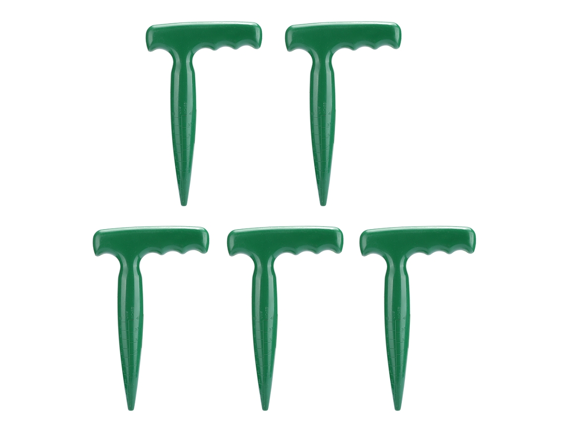 Juego De 5 Herramientas Perforadoras De Tierra Para Jardín, Ideales Para Cavar Hoyos, Trasplantar, Plantar Y Sembrar.