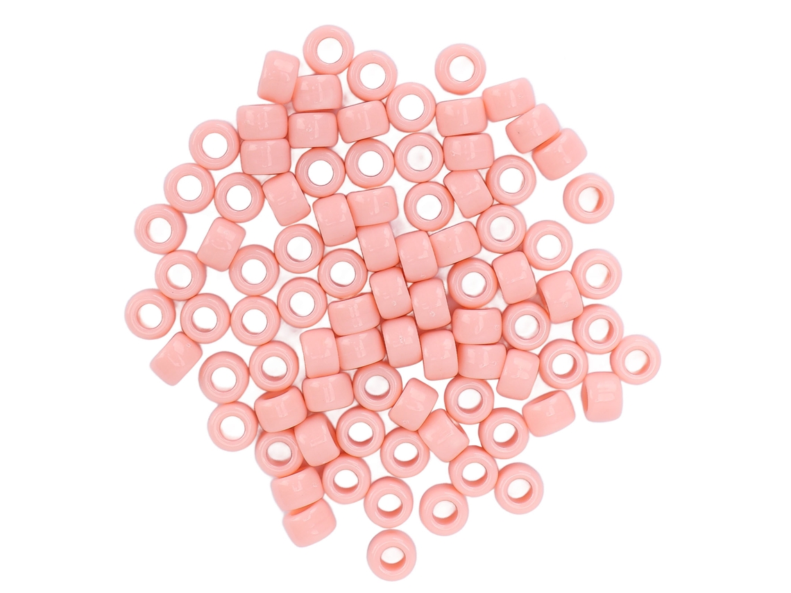 Kit De 100 Cuentas De Plástico Para Hacer Joyería Y Pulseras, Ideal Para Barbas, Trenzas, Cabello Y Regalos Infantiles
