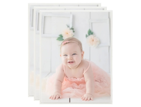 MAISON EXCLUSIVE - Marcos de foto collage de pared 3 uds plateado MDF 40x50 cm