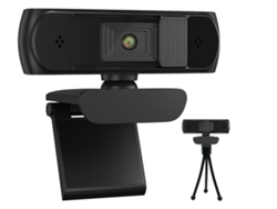 BISBISOUS S2-500 Webcam Full HD 1080P 5 Megapíxeles Enfoque automático Adecuado para PC Portátil Escritorio Mac Videollamada Conferencia Negro