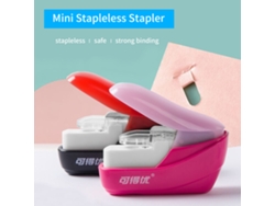 Grapadora Portátil Sin Clip Kw-trio Mini, Capacidad Para 4 Hojas, Para El Hogar Y La Oficina.