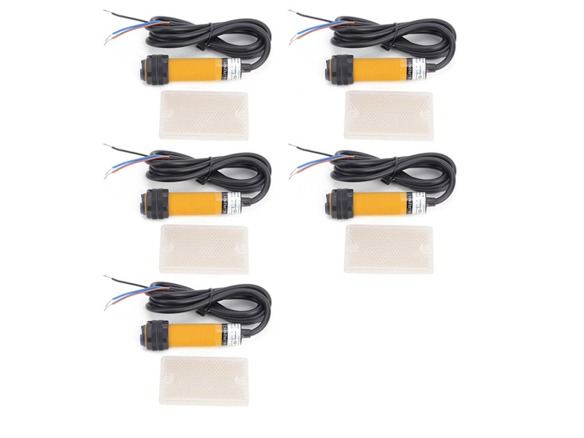 Veloriskku-5 Pares De Sensores De Interrupção Foteléctrica Reflexiva Jyio Npn Normalmente Abertos 6-36vdc 300ma
