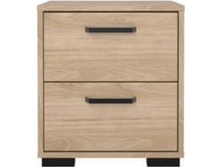 Mesita de Noche 2 Cajones TVILUM Elvas Roble (40.2 x 39.8 x 44.3 cm)