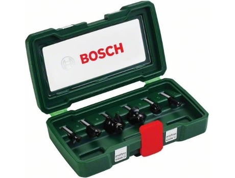 Conjunto de 6 Fresas BOSCH Tc (Vástago de 8 mm)