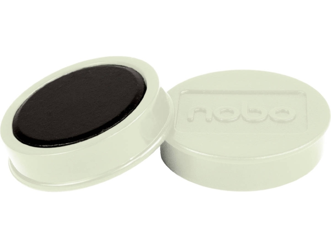 Pack 10 Imanes NOBO 38 mm (Blanco)