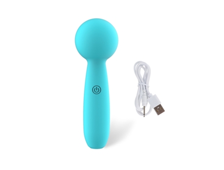 Mini vibrador de masaje eléctrico de 10 frecuencias para mujer (azul) YIZHOOD