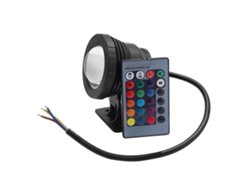 2026-lámpara Led De Piscina Exterior Impermeable Rgb 5w Con Control Remoto Jardín 110‑240v Negro