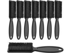 Conjunto De 8 Escovas Para Barba Com Efeito Degradê, Cabo Longo Ergonômico E Cerdas De Nylon.