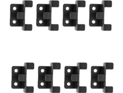 8 Ganchos Para Azulejos De Cerámica, Juego De 8, Hierro Negro, Montaje En Pared