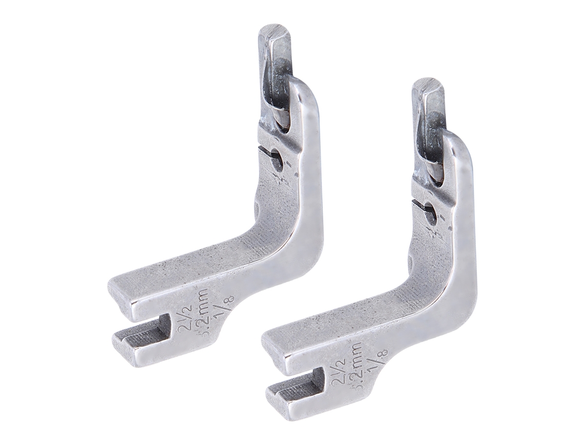 2 Peças Pé De Rolo Para Costura Industrial De Ponto Cerrado Acessórios Pé De Hem Rolo Plano 1/8