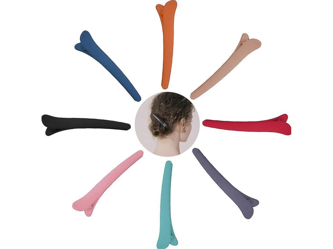 Pinzas Para El Cabello Para Peluqueros, 12 Piezas Con Dientes Antideslizantes, Accesorios De Belleza Para Salón Y Hogar.
