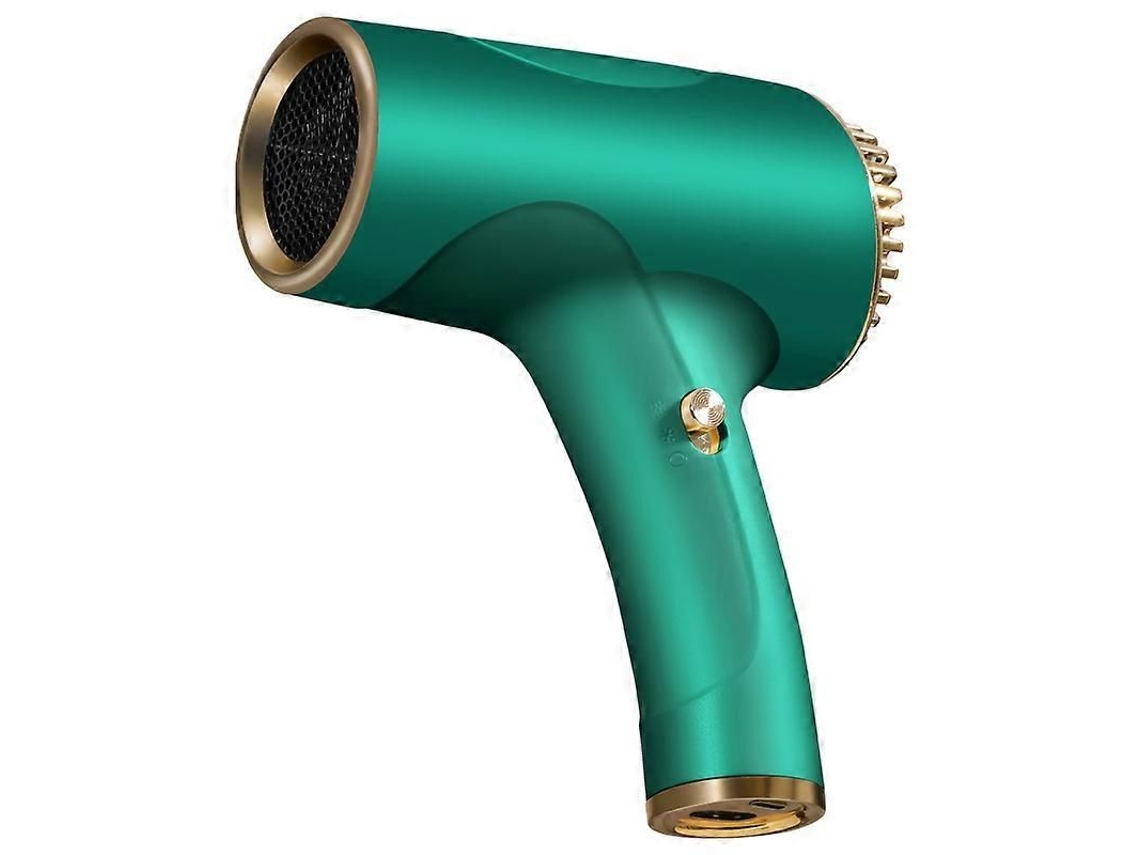 Secador de pelo portátil inalámbrico recargable GOKOCO para un secado rápido, aire caliente y frío, ideal para viajes al aire libre.