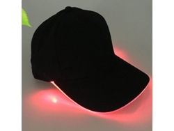 Gorra de béisbol 2026 con LED intermitente ajustable para fiestas y deportes al aire libre.