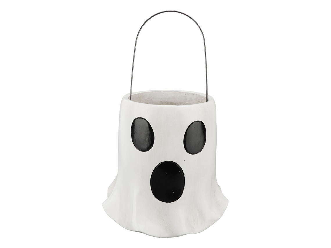 Maceta multifuncional de resina Baok-Resin Ghost Flower, ideal para estantes de entrada.