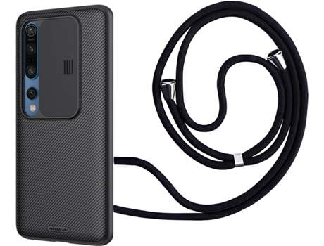 Funda Xiaomi Mi 10 Pro Camshield con Collar Negro