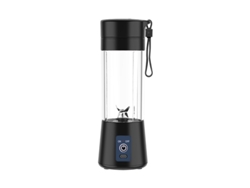 Exprimidor doméstico pequeño y recargable, miniexprimidor de vaso Mdug (negro)