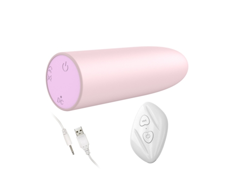 Vibrador de bala recargable con control remoto inalámbrico de 10 frecuencias para mujeres (rosa) YIZHOOD