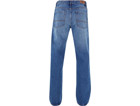 Pantalones de Vaquero de Hombre URBAN CLASSICS Heavy Ounce Straight Azul (36)
