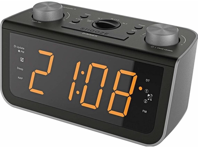 Radio Despertador SOUNDMASTER FUR5005 (Negro - Analógico - Alarma Doble - Función Snoozer - Corriente )