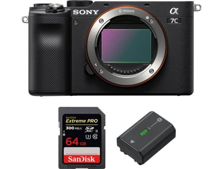 Kit Cámara SONY Alpha a7C + SanDisk 64 GB + Batería (Full-Frame)