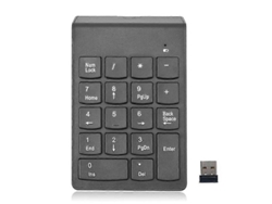 Teclado numérico inalámbrico pequeño de 18 teclas y 2,4 g para contabilidad Everley891 (teclado numérico)