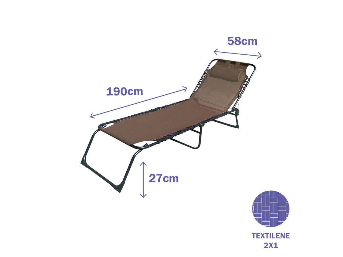 Tumbona Marbueno Plegable 190 x 27 x 58 cm