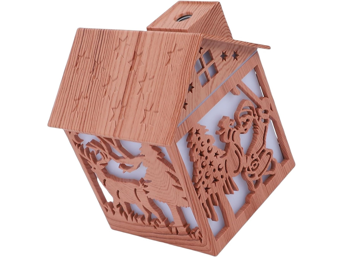 Difusor Humidificador De Madera Para El Hogar Con Diseños Navideños – Difusor Silencioso De Aceites Esenciales