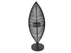 Portavelas minimalista de chapa de hierro para decoración
