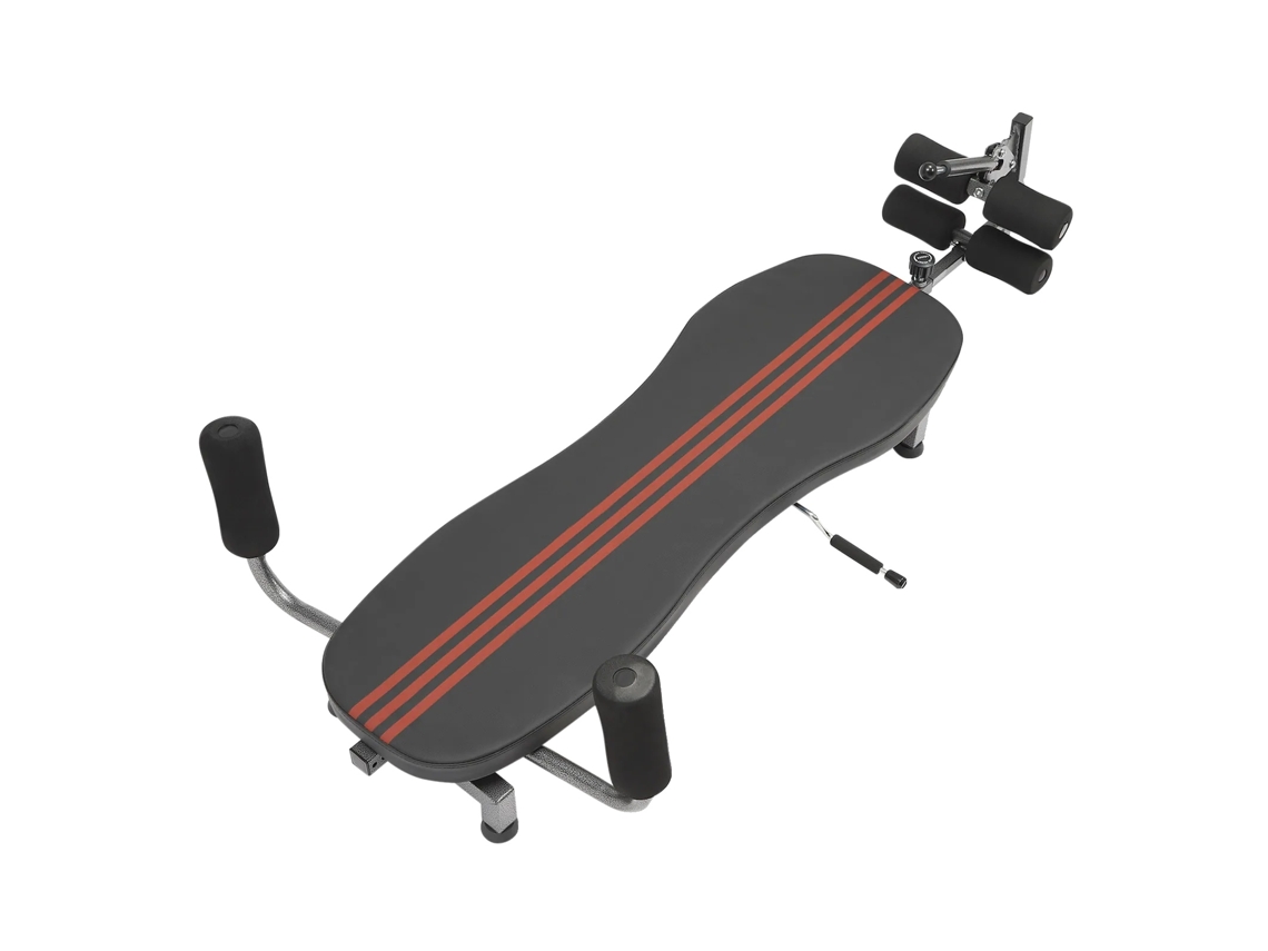 Banco de descompresión para espalda, alta capacidad de carga, diseño ajustable, negro y rojo OEM
