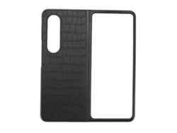 Capa De Telefone Com Tela Dobrável Anti-choque Anti-risco Couro Pu Para Samsung Galaxy Z Fold 4 Preto