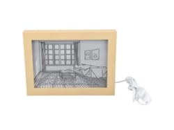 2026-cuadro Iluminado Led Con Usb, 3 Modos De Luz, Brillo Ajustable, Decoración Para Dormitorio, Lámpara De Mesa
