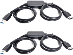2 Fuentes De Alimentación A Través De Cable Adaptador De Corriente Esata Dc 5v A Usb 3.0