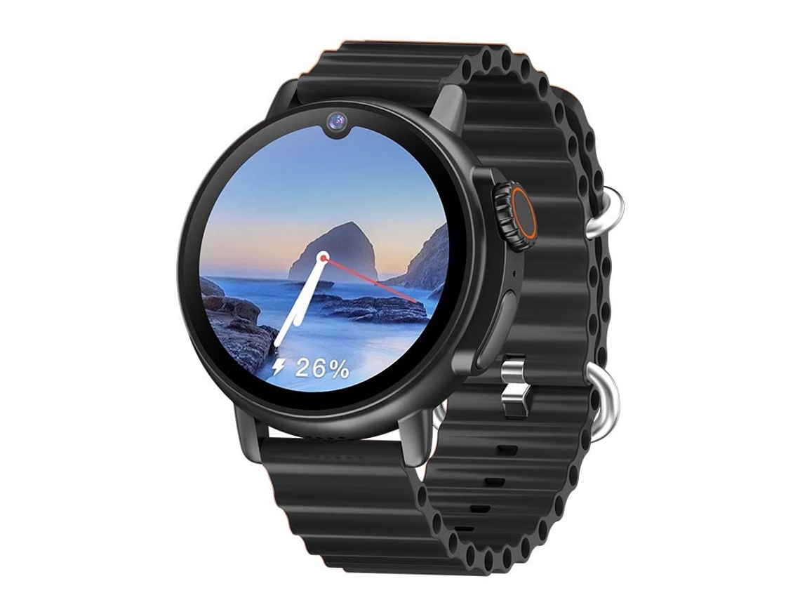 Reloj Inteligente 1 6 Pulgadas Pantalla Redonda Amoled Resistente Al Agua con Recordatorio de Llamadas Bluetooth Compatible con Iphone Android Negro YEMAESRE
