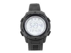 Relógio Digital Esportivo Cronógrafo Com Pulseira De Borracha Para Homem À Prova D'água Outdoor Preto