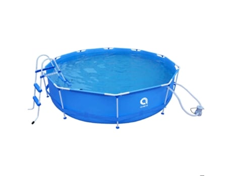 Piscina Tubular con Bomba 6125 L (Azul - PVC y Metal - 370x76 cm)