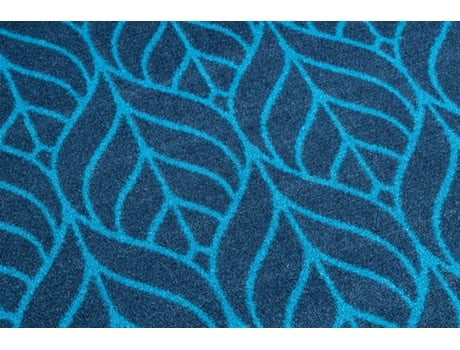 Alfombra de Pasillo con Refuerzo de Goma DYWANY LUSZCZOW Pióra Plumas (57 x 910 cm - Azul)