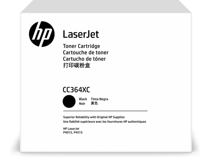 Cartucho de tóner HP CC364X Negro
